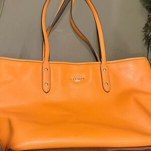 Coach Vibrant Orange Tote Bag